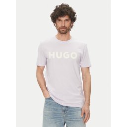 HUGO Тишърт Dulivio 50467556 Виолетов Regular Fit
