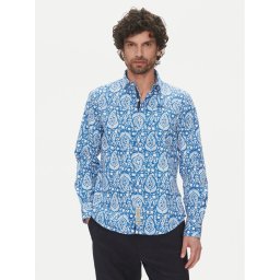 La Martina Риза Aspen MAC003 PP719 Син Regular Fit