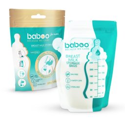Baboo Breast Milk Storage Bags пликчета за съхранение на кърма 25x250 мл.