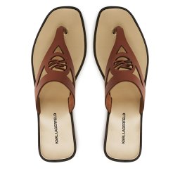 Джапанки KARL LAGERFELD Skoot II KL80407 Кафяв