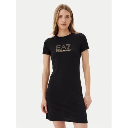 EA7 Emporio Armani Ежедневна рокля 7W000478 AF12500 UC001 Черен Regular Fit
