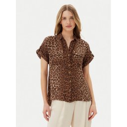 Vero Moda Риза Bumpy 10331923 Кафяв Regular Fit