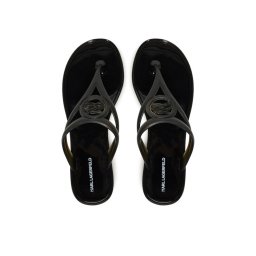 KARL LAGERFELD Джапанки Jelly Thong KL80007A Черен