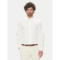 Tommy Hilfiger Риза MW0MW38556 Бял Slim Fit