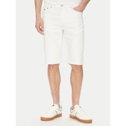 Tommy Jeans Дънкови шорти Ryan DM0DM20956 Бял Regular Fit