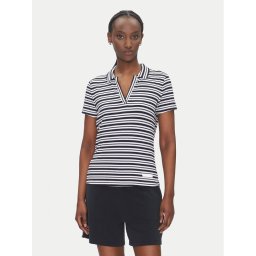 EA7 Emporio Armani Тениска с яка и копчета 7W000490 AF12654 FB101 Бял Regular Fit