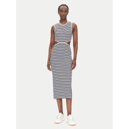 EA7 Emporio Armani Плетена рокля 7W000301 AF12654 FB101 Бял