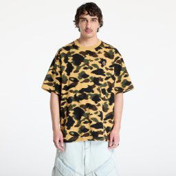 Тениска A BATHING APE 1St Camo Jacquard Ape Head Relaxed Fit Tee UNISEX Yellow XL