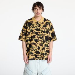 Тениска A BATHING APE 1St Camo Jacquard Relaxed Fit Polo Shirt UNISEX Yellow XL