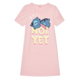 NAME IT Нощница Stitch 13242966 Розов Regular Fit