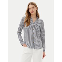 Vero Moda Риза Bumpy 10275283 Тъмносин Regular Fit