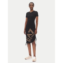 EA7 Emporio Armani Ежедневна рокля 7W000746 AF10373 UC001 Черен Slim Fit