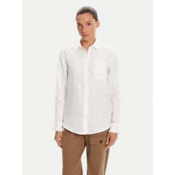Napapijri Риза G-Ete NP0A4IFN Бял Regular Fit