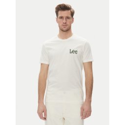 Lee Тишърт Medium Wobbly 112364535 Бял Regular Fit