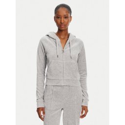 Juicy Couture Суитшърт Madison JCWA122001 Сив Slim Fit