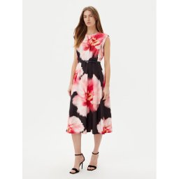 DKNY Коктейлна рокля DD5H2J04 Черен Regular Fit