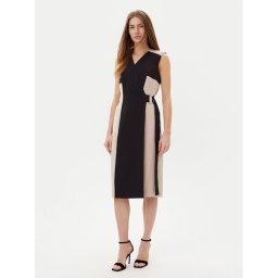 DKNY Коктейлна рокля DD5N1H61 Черен Slim Fit
