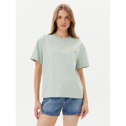 Lee Тишърт Embroidery Pocket 112363833 Зелен Relaxed Fit