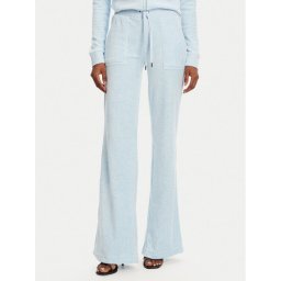 Juicy Couture Долнище анцуг Layla JCSEBJ001 Светлосиньо Flared Leg