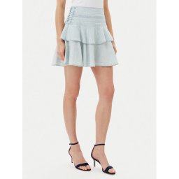 Guess Мини пола W5GD85 D5N81 Светлосиньо Regular Fit