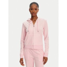 Juicy Couture Суитшърт Robertson JCAP176 Розов Slim Fit