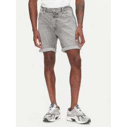 Lee Дънкови шорти Rider 112363904 Сив Slim Fit
