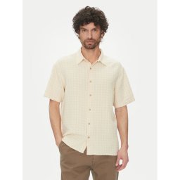 Jack & Jones Риза Dobby 12277184 Бежов Relaxed Fit