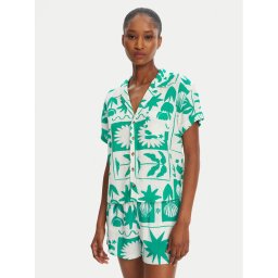 Banana Moon Риза Taylor Shellpat MHW67 Зелен Loose Fit