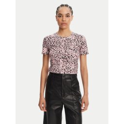 Just Cavalli Тишърт 78PAHE06 Цветен Regular Fit