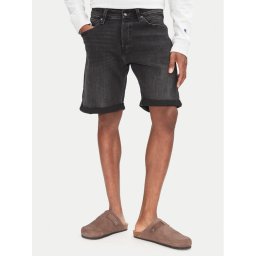 Jack & Jones Дънкови шорти Rick 12269608 Черен Regular Fit