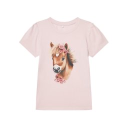 NAME IT Тишърт Hani 13243178 Розов Standard Fit