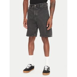 Jack & Jones Дънкови шорти Alex 12269532 Черен Baggy Fit