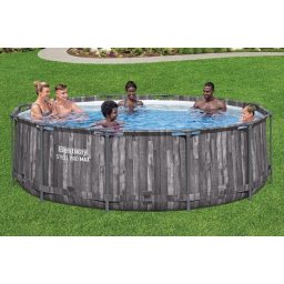 Басейн Bestway Steel Pro MAX 5614X, 366 x 100 см, кръгъл, с филтърна помпа