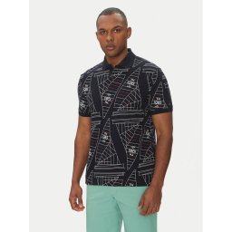 Tommy Hilfiger Тениска с яка и копчета Sailing MW0MW39309 Тъмносин Regular Fit