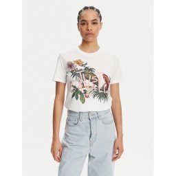 Just Cavalli Тишърт 78PAHA01 Бял Regular Fit