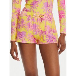 Banana Moon Плажни шорти Tiwi Print JWF22 Жълт Regular Fit