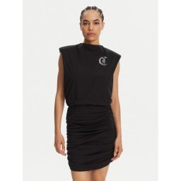 Just Cavalli Ежедневна рокля 78PAOE11 Черен Regular Fit
