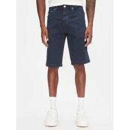 Tommy Jeans Шорти от плат Jaimie DM0DM21951 Тъмносин Slim Fit