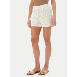 Vila Шорти от плат Merinda 14105213 Бежов Regular Fit