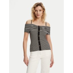 Morgan Блуза 241-DROPEZ Черен Slim Fit