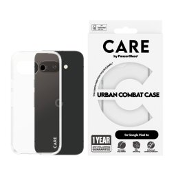 Гръб CARE by PanzerGlass за Google Pixel 9a, Flagship Case, Urban Combat, Прозрачен