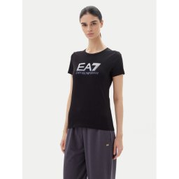 EA7 Emporio Armani Тишърт 7W000183 AF10373 UC001 Черен Regular Fit