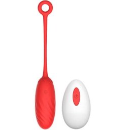 Безжично вибро яйце Медицински силикон "PEARL LOVE EGG RED" 8 cm