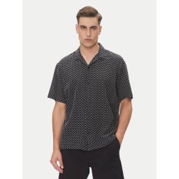 Jack & Jones Риза Luke 12277185 Черен Relaxed Fit