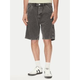 Jack & Jones Дънкови шорти Alex 12273238 Сив Baggy Fit