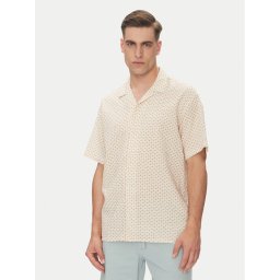 Jack & Jones Риза Luke 12277185 Бежов Relaxed Fit