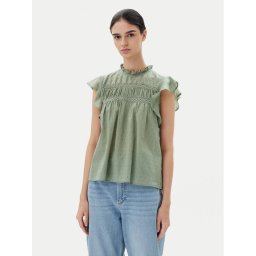 ONLY Блуза Katti 15337637 Зелен Regular Fit
