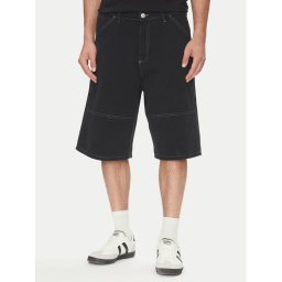 Jack & Jones Дънкови шорти Owen 12278222 Черен Baggy Fit
