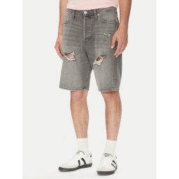 Jack & Jones Дънкови шорти Alex 12274957 Сив Loose Fit