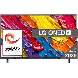 Телевизор LG 50QNED82A3B, 50" 4K QNED HDR Smart TV, 3840x2160, DVB-T2/C/S2, Alpha 7 AI Processor, HDR10 / HLG, webOS 25 ThinQ, V